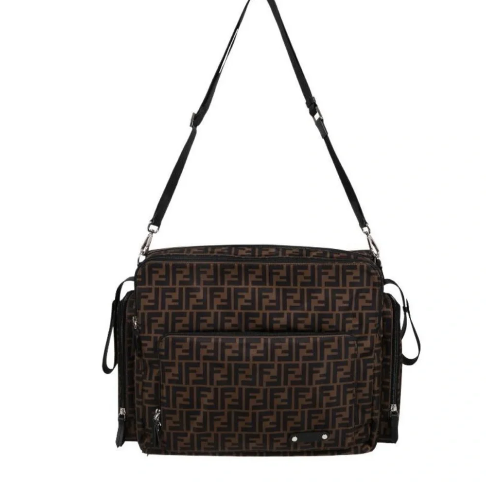 Multipurpose Fendi Black and Brown Monogram Baby/toddler bag. Diaper bag